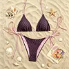Leopard Print Lace-Up Sexy Bikini Swimsuit Set by Inlyline