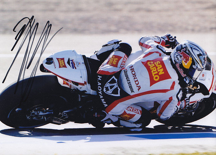 Hiroshi Aoyama Honda Motogp Signed Photo Poster painting 5x7 2011.