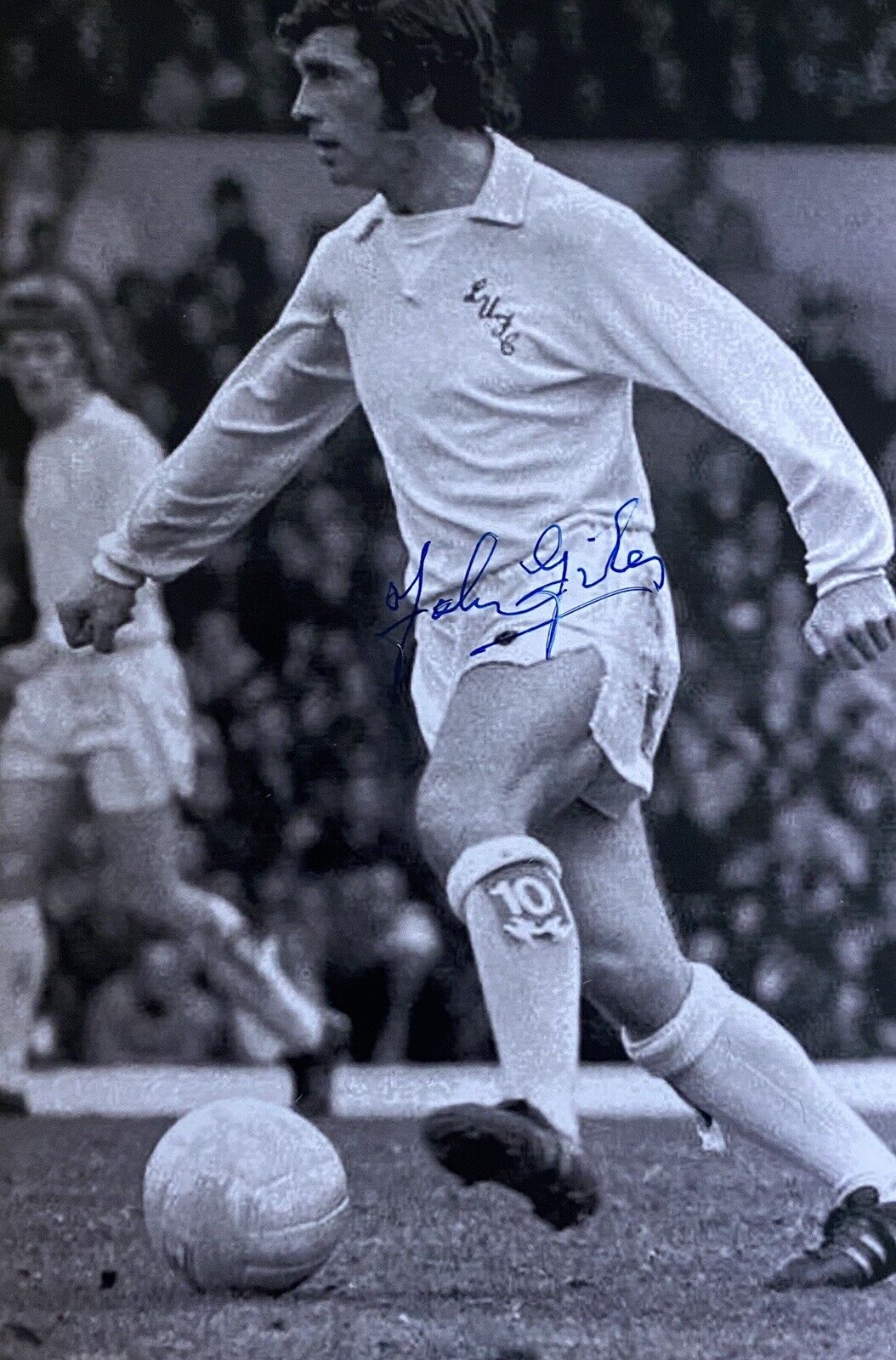 Johnny Giles Genuine Hand Signed Leeds United 6X4 Photo Poster painting 8