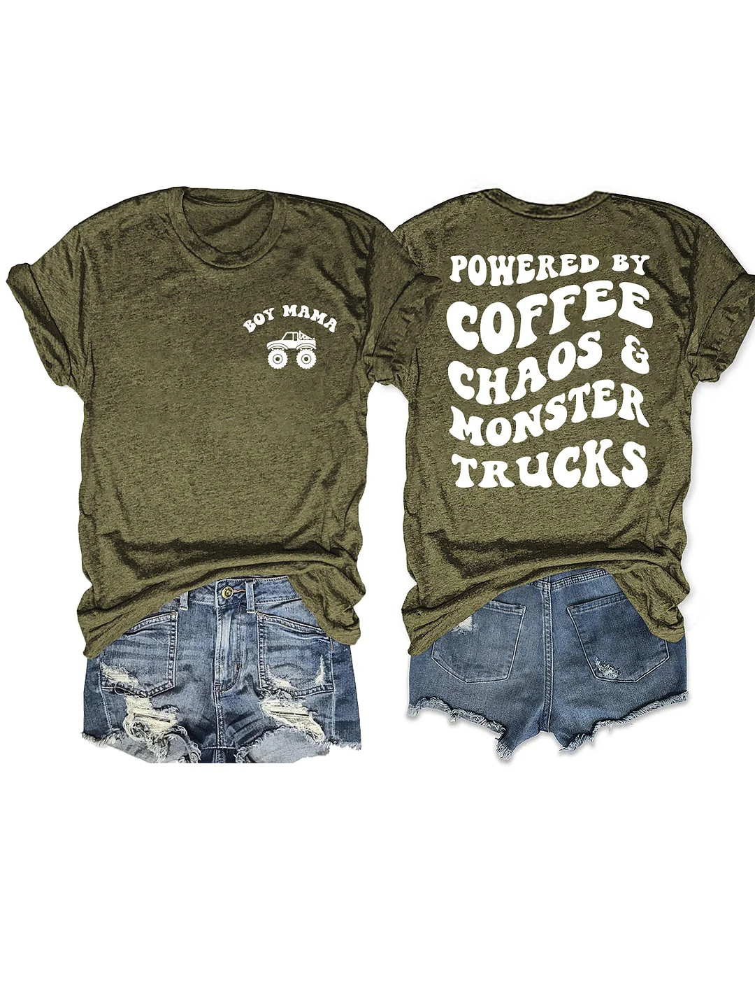 Boy Mama Monster Truck T-shirt