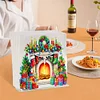 >SALE<Acrylic Christmas Fireplace Double Sided Diamond Painting Paper Towel Holder