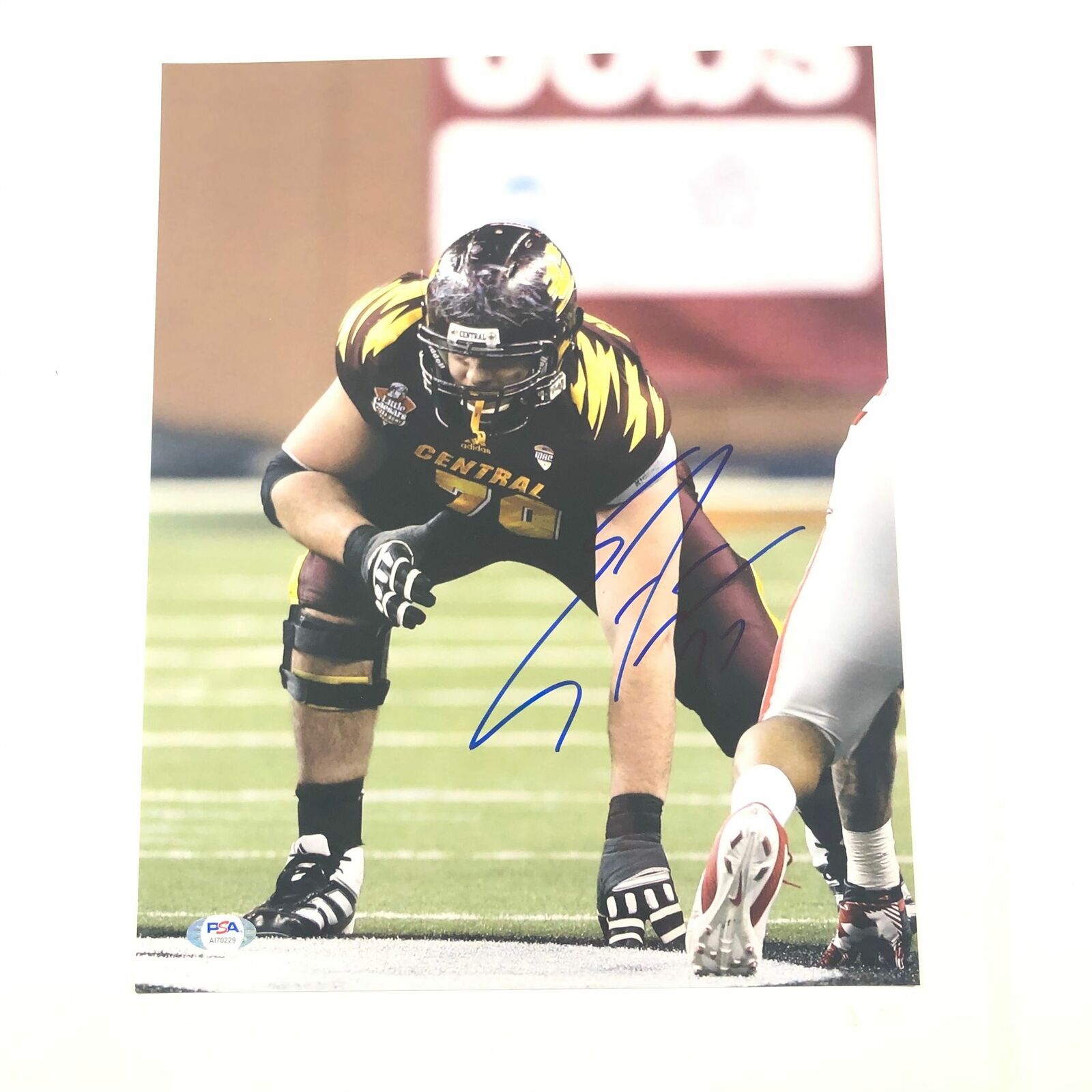 Eric Fisher signed 11x14 Photo Poster painting PSA/DNA Central Michigan Chippewas Autographed