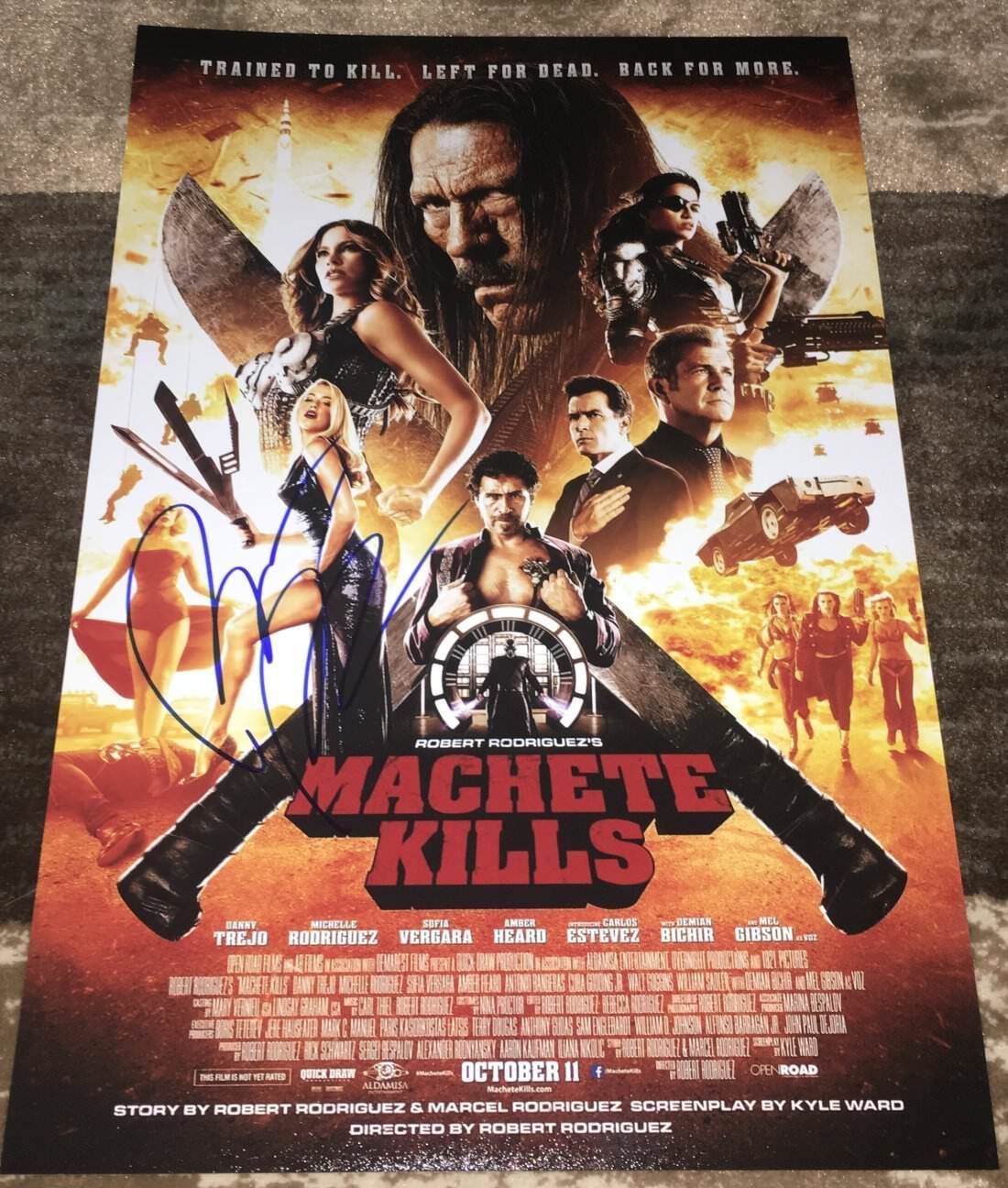 ROBERT RODRIGUEZ SIGNED AUTOGRAPH MACHETE KILLS 12x18 POSTER Photo Poster painting w/EXACT PROOF