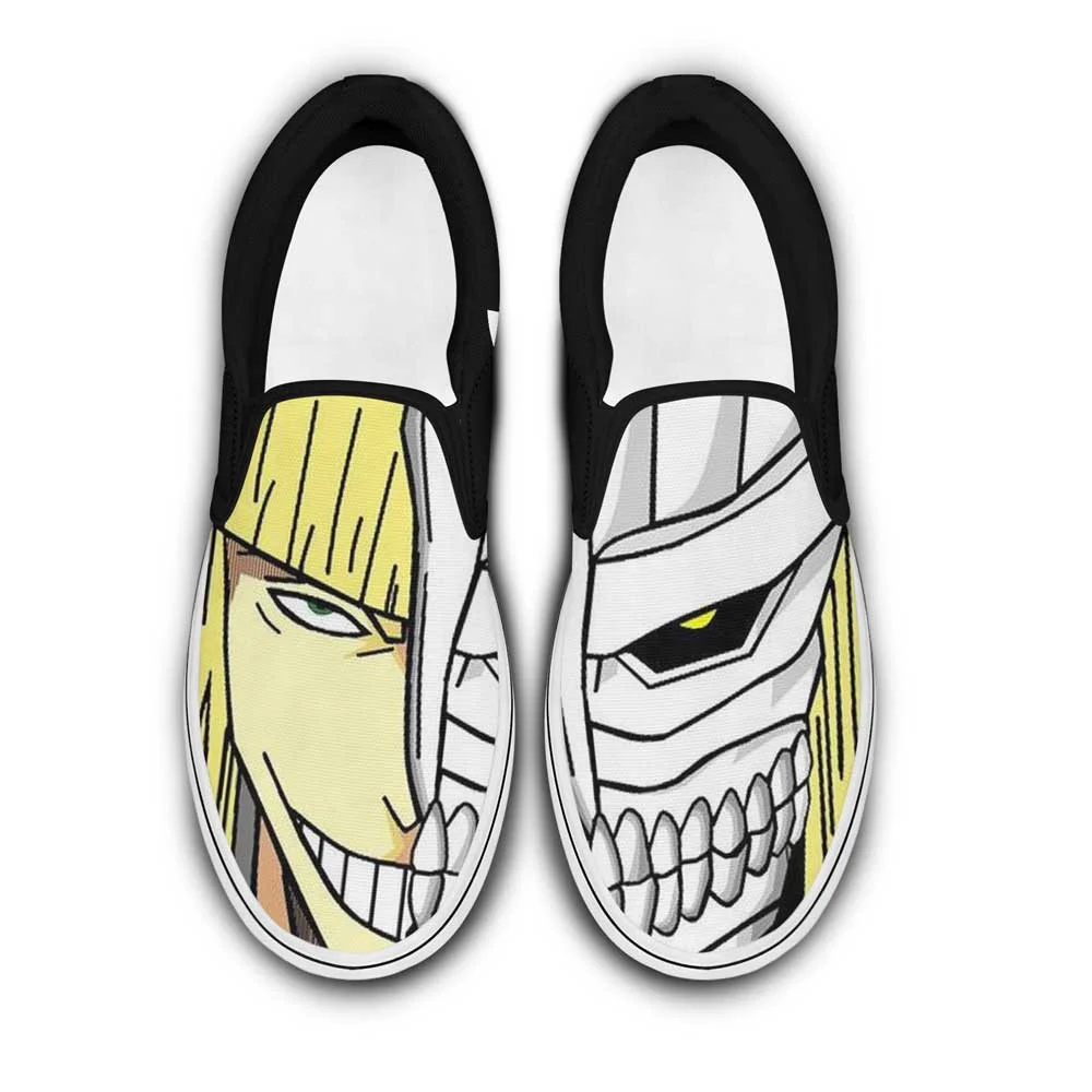 Kingofallstore - Shinji Hirako Slip-On Shoes Canvas Custom Anime Bleach Shoes