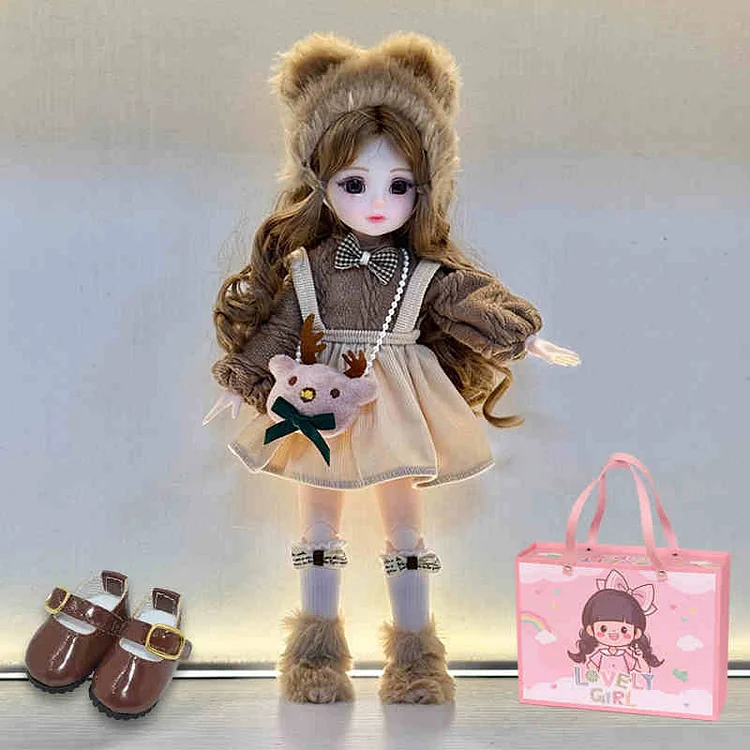 おすすめ 可愛い 本体+服+シューズ 誕生日 プレゼント 子供 関節人形玩具