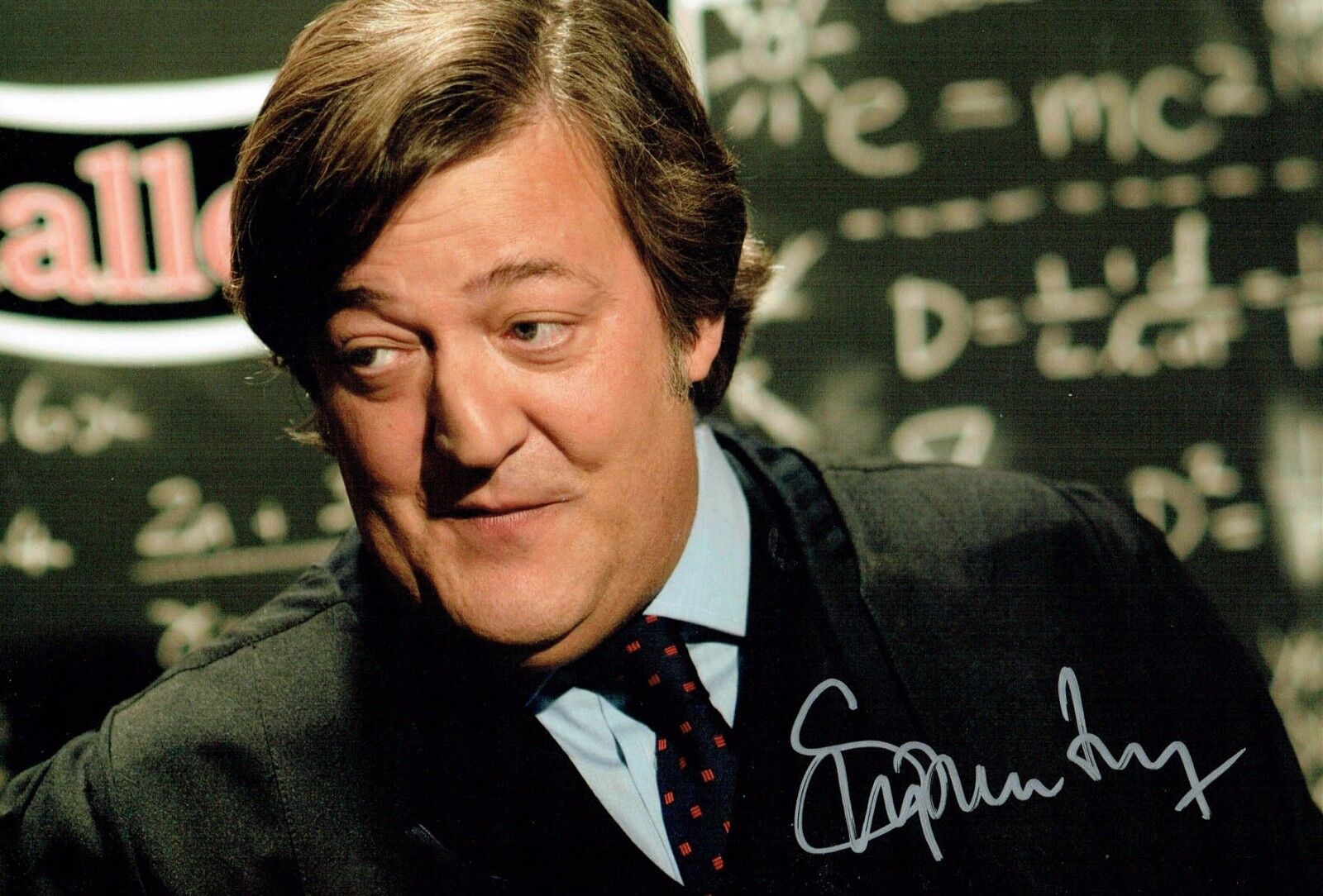 Stephen FRY SIGNED Autograph 12x8 Photo Poster painting 4 AFTAL COA British Comedy Legend