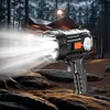 Solar USB Rechargeable LED Flashlight Camping Torch for Camping Hiking Emergency