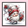 Flower Gnome-18CT Stamped Cross Stitch 30*30cm/11.81*11.81in