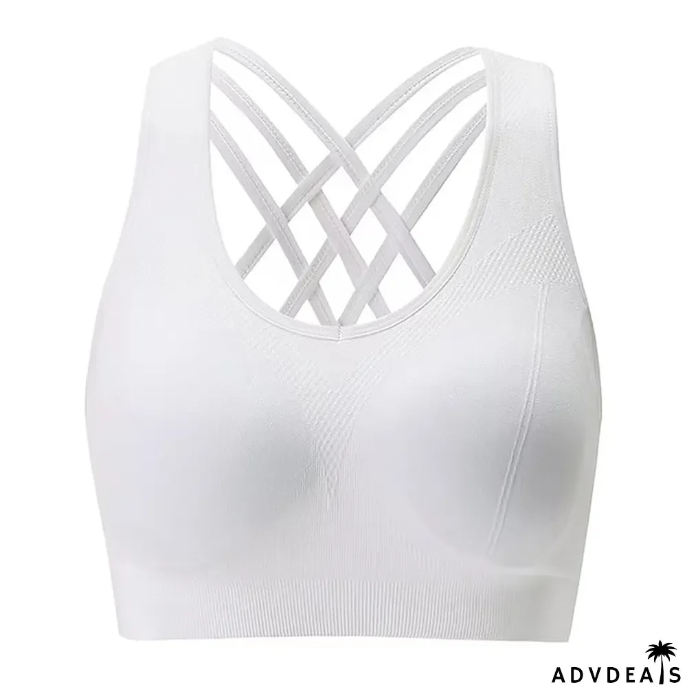 Women's Sports Bras High Impact Seamless Longline Sports Bra for Women Pack with Removable Pad