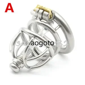 pornhint Pornhint Stainless Steel Metal Chastity Cage Rings Removable Sounds Tube Restraint