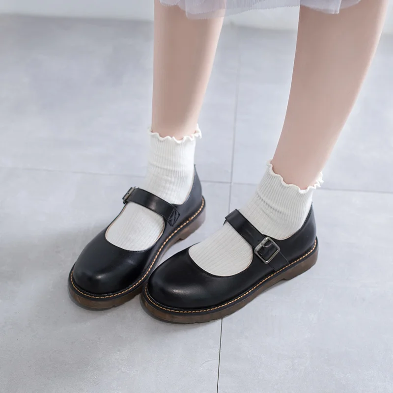 Qengg shoes women japanese sweet black cosplay shoes kawaii shoes women lolita sneakers cute shoes kawaii zapatilla mujer 2022