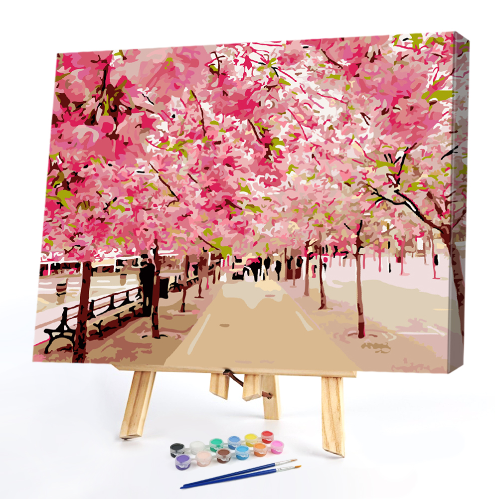 

40*50CM Paint By Numbers-Tree Avenue, 501 Original