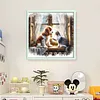 Dog Cat-11CT Stamped Cross Stitch 40*40cm/15.75*15.75in tapestrymarket