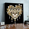 DIY Pearl Painting Maternal Love for Home Wall Decor with Frame(25x25cm)