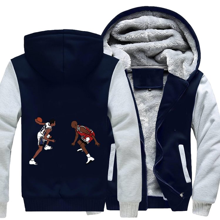 Crosses Over Michael Jordan, Basketball Fleece Jacket
