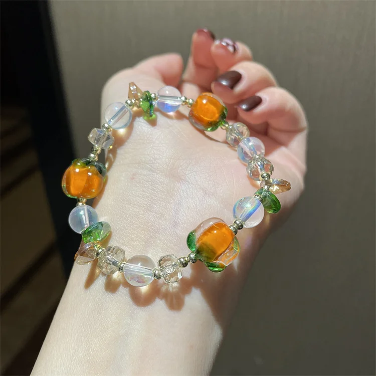 Cute Persimmon Crystal Bracelet KERENTILA