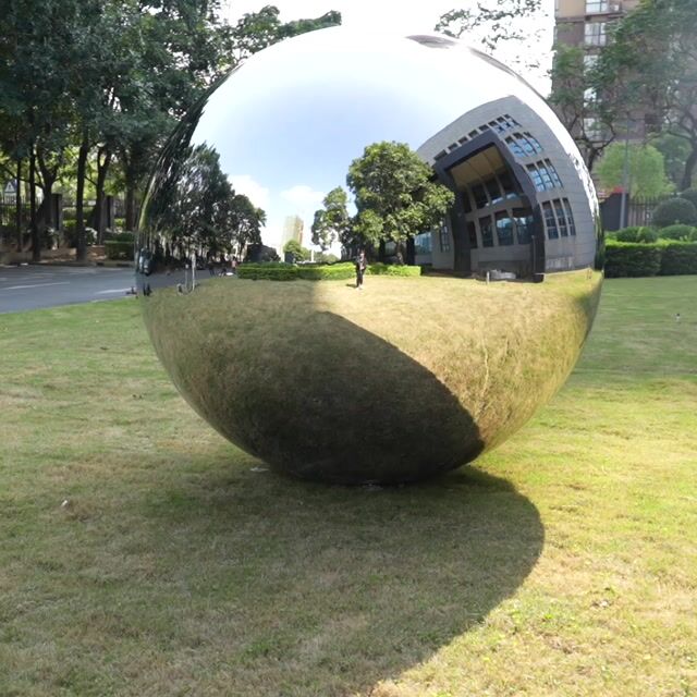 2000mm Large Metal Garden Spheres Stainless steel hollow sphere