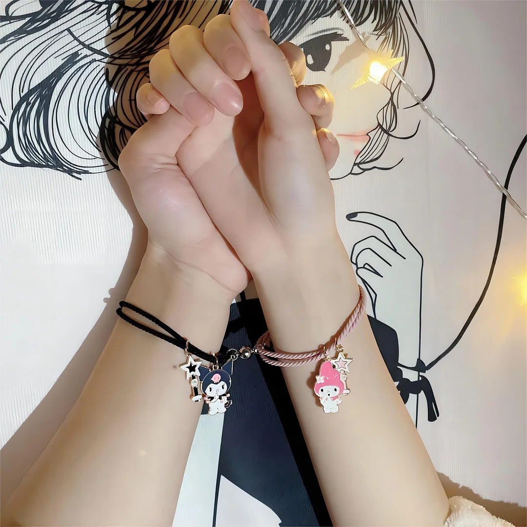 Kuro Melo Star Magnetic Rope Chain Bracelet Set