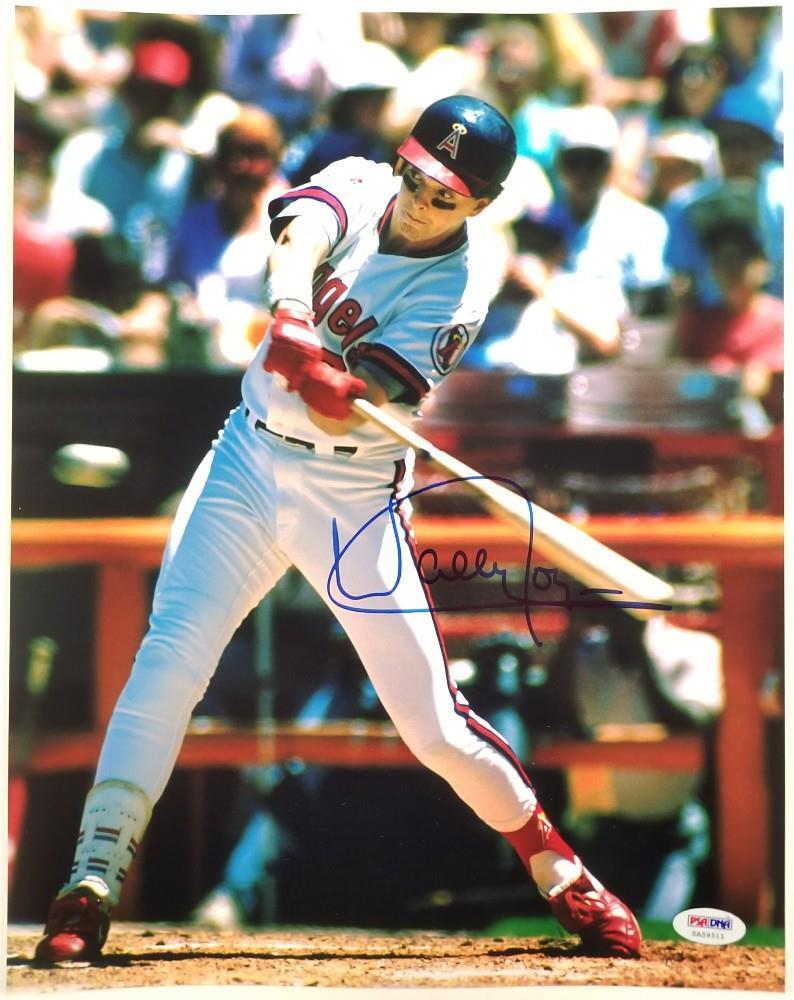 WALLY JOYNER Signed 11x14 Photo Poster painting #2 California Angels ~ PSA/DNA COA