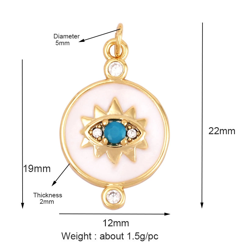 1 Piece Copper Devil’s Eye Pendant Jewelry Accessories