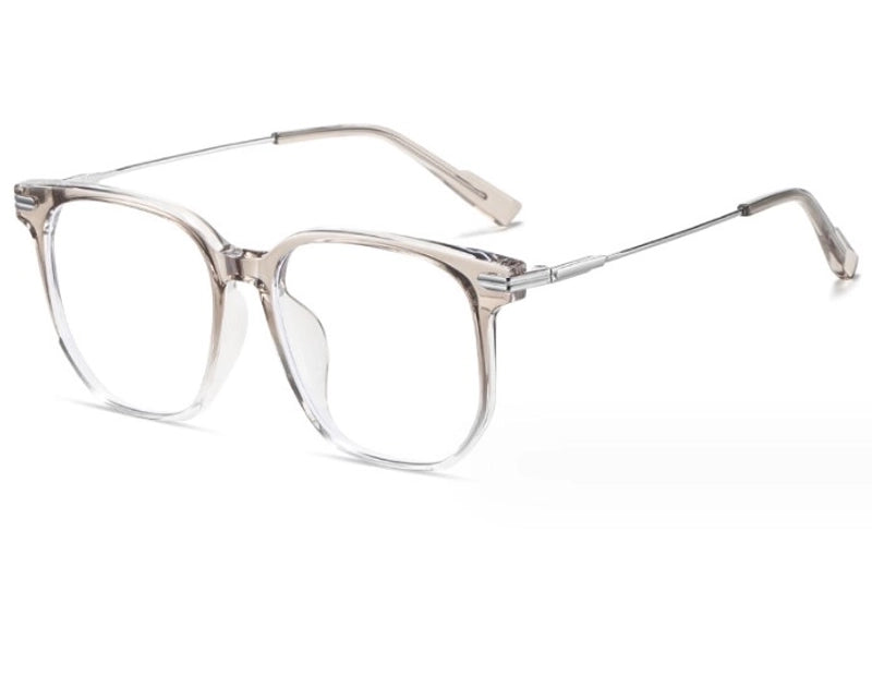 Fashion Minimalist Solid Color Pc Square Full Frame Optical Glasses