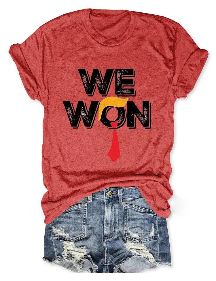 Women's We Won Print T-Shirt