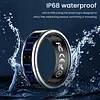 Smart Ring with Display Screen Fitness & Health Tracker Fitness Rings IP68 Waterproof with Call Notification for Both Women and Men