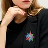 4Pcs Acrylic Special Shaped Christmas Star 5D DIY Diamond Art Brooch Jewelry Kit
