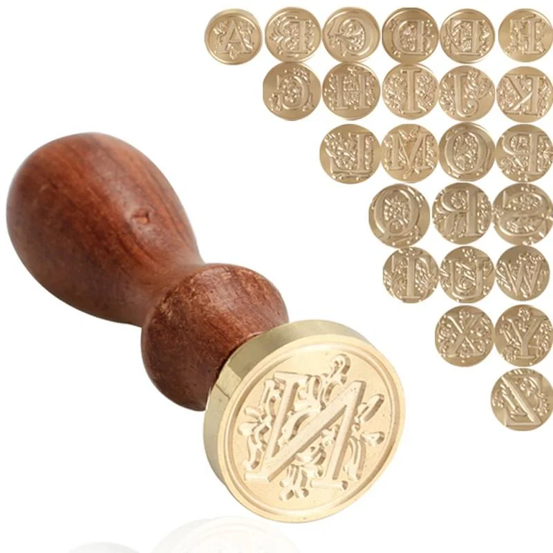 Alphabet Letters Wax Seal Stamps-Himinee.com