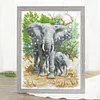 Elephants - 9CT Partial Beaded Cross Stitch Kit(42x56cm)