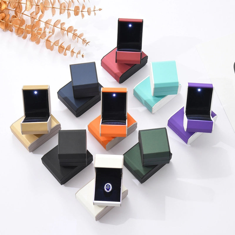 1 Piece Plastic Elegant Modern Style Home Date Color Block Jewelry Boxes