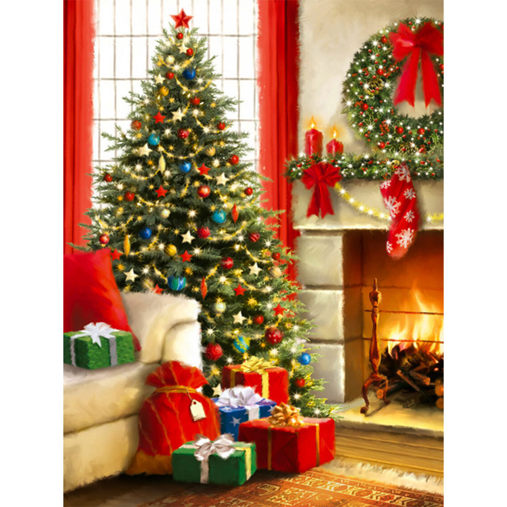 

(Multi-Size) Christmas - Round/Square Drill Diamond Painting - 30*40CM, Round diamond 30*40cm, 501 Original