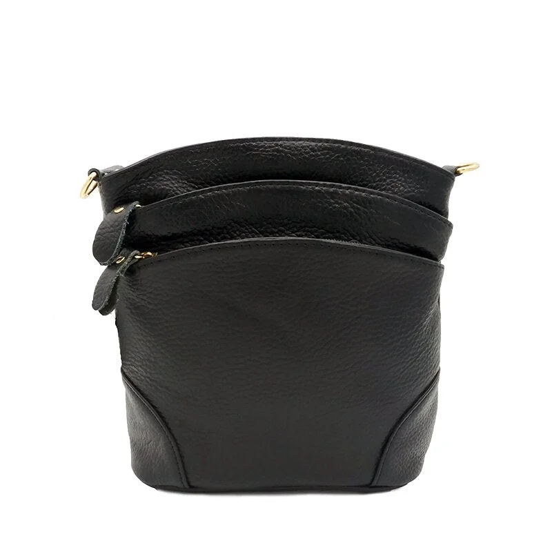 LUYO Natural High Quality Genuine Cow Leather Shoulder Bags Flap For Women Mummy Casual Messenger Bag Handbag Female Crossbody