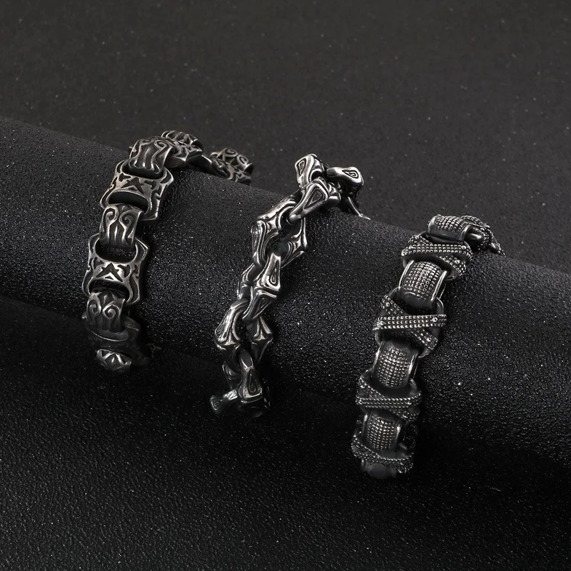 Stainless Steel Cross Punk Style Bracelet