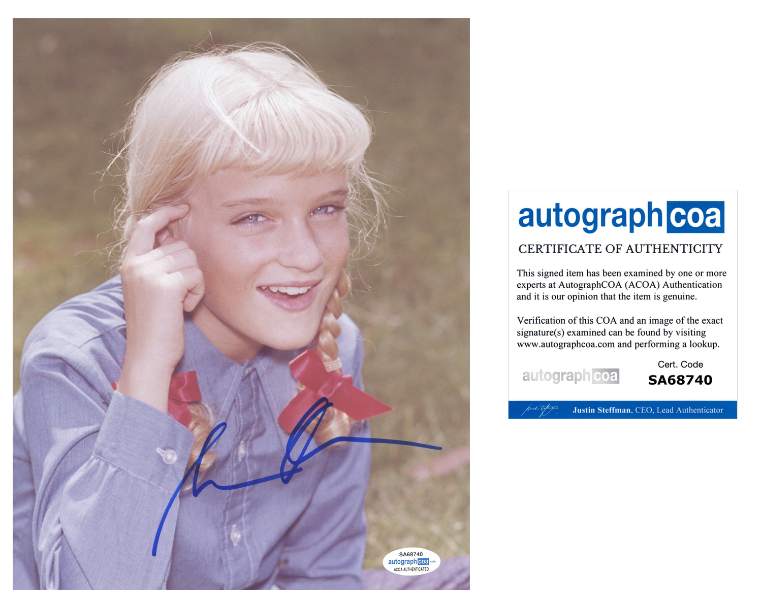 Susan Olsen Signed Autograph 8x10 Photo Poster painting The Brady Bunch Actress ACOA COA