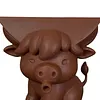 3D Printed Highland Cow Sponge Holder with Drainage Kitchen Sink Organizer Funny Sponge Stand for Kitchen Sink and Home Decor