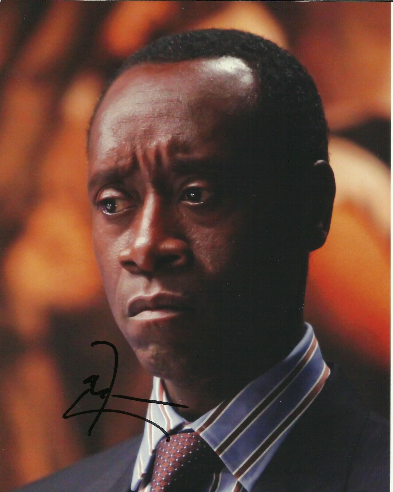 DON CHEADLE SIGNED COOL Photo Poster painting UACC REG 242