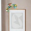 (US Local)Parrot Wooden Diamond Painting Door Topper Right Angle Sign for Party (Left)