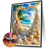 Diamond Painting -DIY Round Drill Heart Seaside Arch