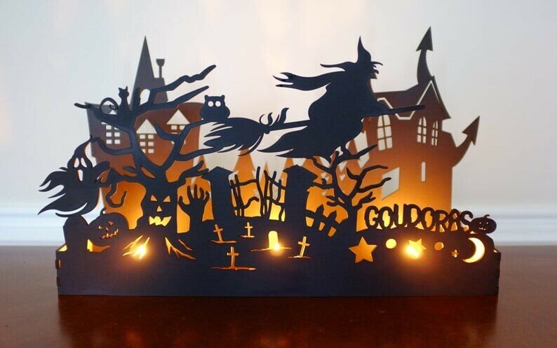 Personalized Halloween Candle Box