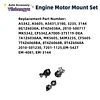 3Pcs Engine Motor Mount Kit Compatible with Edge 2007-2014 3.5L/2011-2014 3.7L Fits for Lincoln MKX 2007-2010 3.5L/ 2011-2015 3.7L Replacement for A5342 A5431 A5605