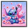 Stitch And The Flamingos-11CT Stamped Cross Stitch 40*40cm/15.75*15.75in