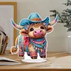 >SALE<Acrylic Special Shaped Needle Western Cattle 5D DIY Diamond Art Tabletop Decor