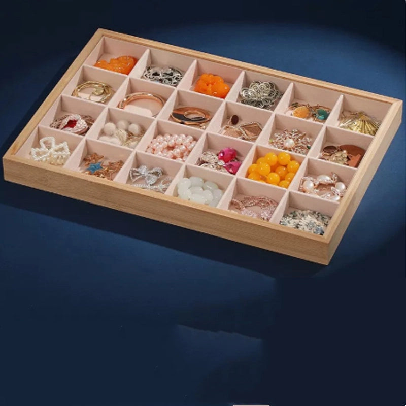 1 Piece Wood Sweet Holiday Banquet Selfie Solid Color Jewelry Boxes