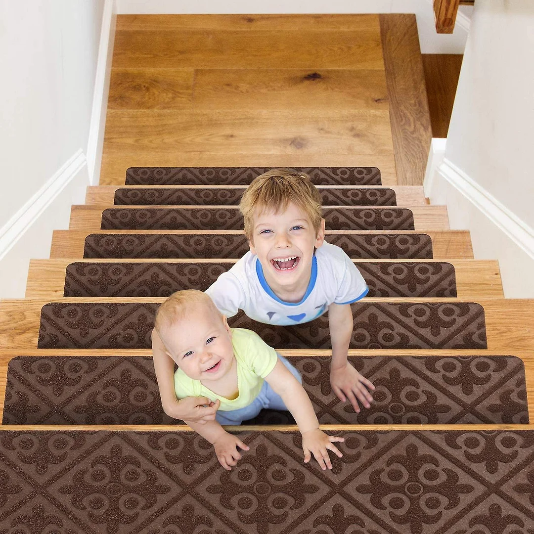 Anti-slip Mats For Stair Treads, Non-slip And Aesthetic, Safe For Children, Elderly And Dogs, 76 X 20 Cm