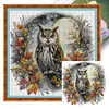 (Multi Style)Butterfly-Partial Embroidery 2 Strands 14CT Stamped Cross Stitch-45*35CM