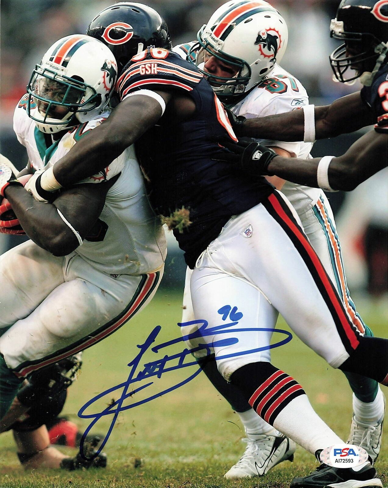 ALEX BROWN Signed 8x10 Photo Poster painting PSA/DNA Chicago Bears Autographed