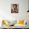 Diamond Painting -DIY Round Drill Girl with Pet Character(35x45 CM)