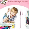 2Pcs Digital Oil Painting Brush Set Lightweight Soft Head Nylon Bristles Brush Non-Slip Professional Watercolor Brushes  Painting Supplies (Pink)
