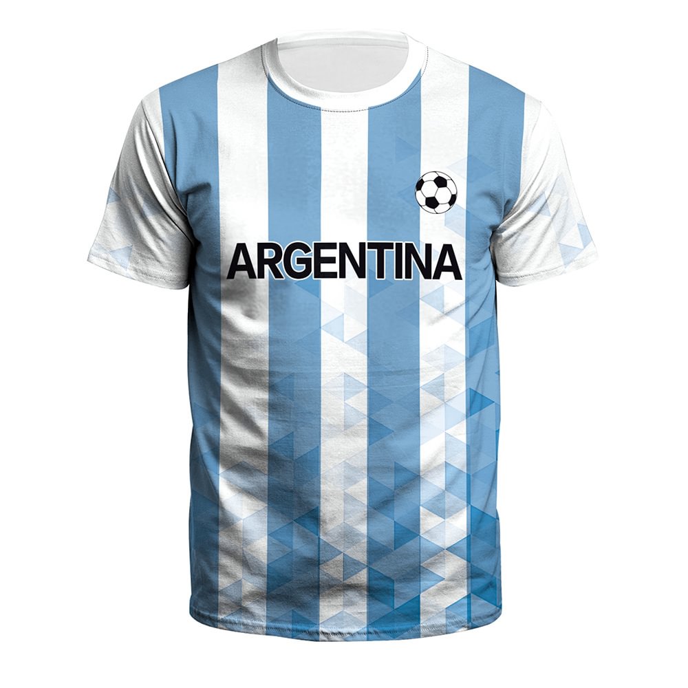 World Cup Soccer Jersey Men’s Football Team Fan Flag T-Shirt Tops 2022